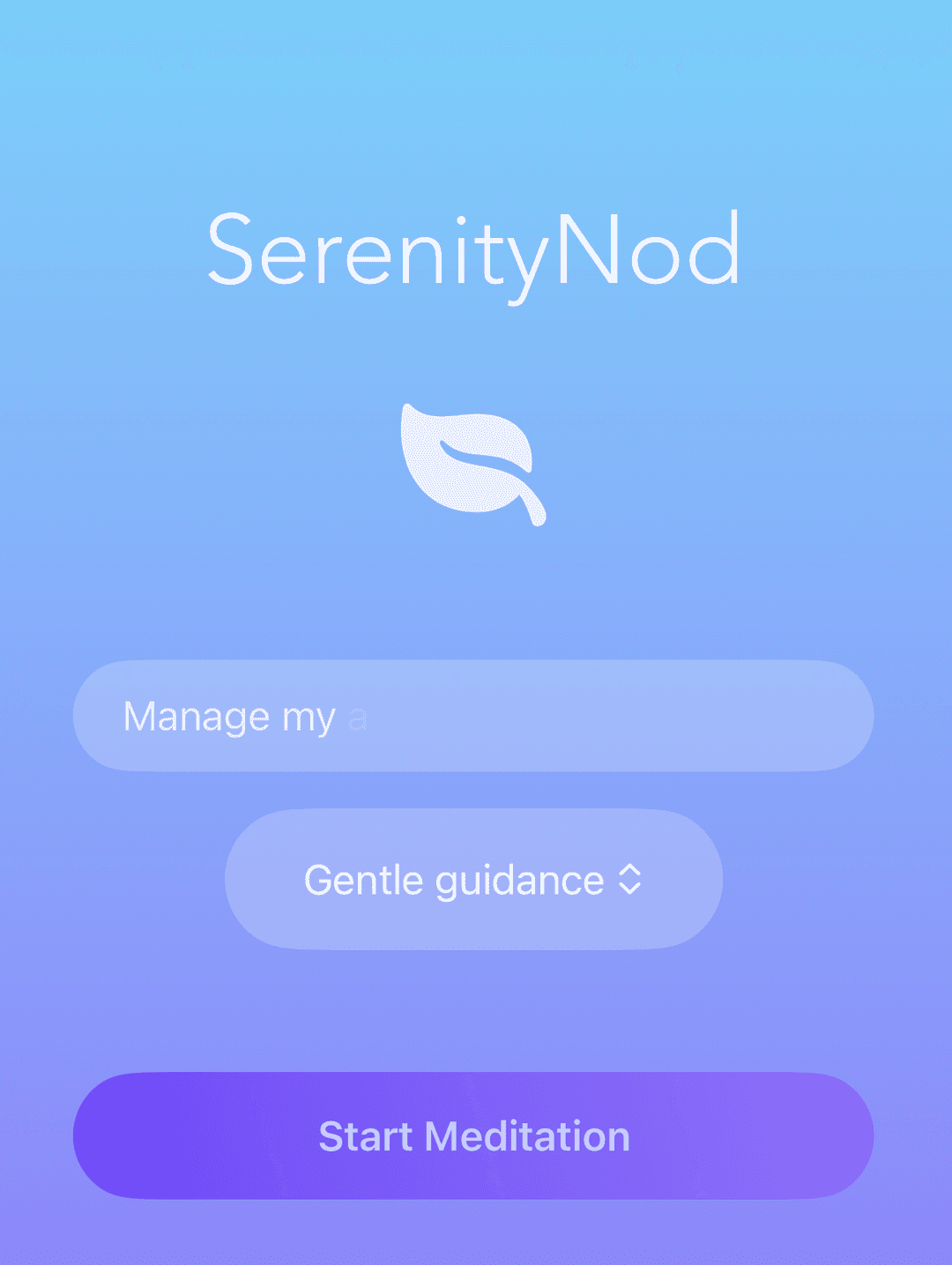 SerenityNod App Screenshot